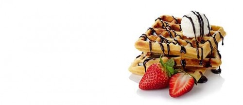 Belgische Waffeln Eis